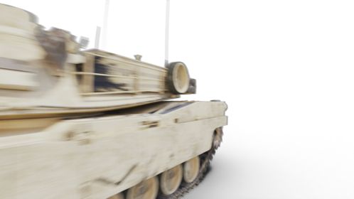 Tank Roll Past Camera Overcast Effect