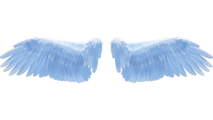 Free Video Effect of Looping Light Angel Wings Flapping 