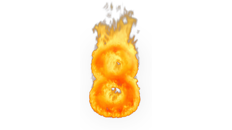 HD VFX of Typekit Inferno Number 
