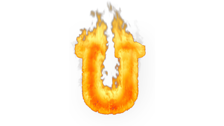 Typekit Inferno U Uppercase Effect