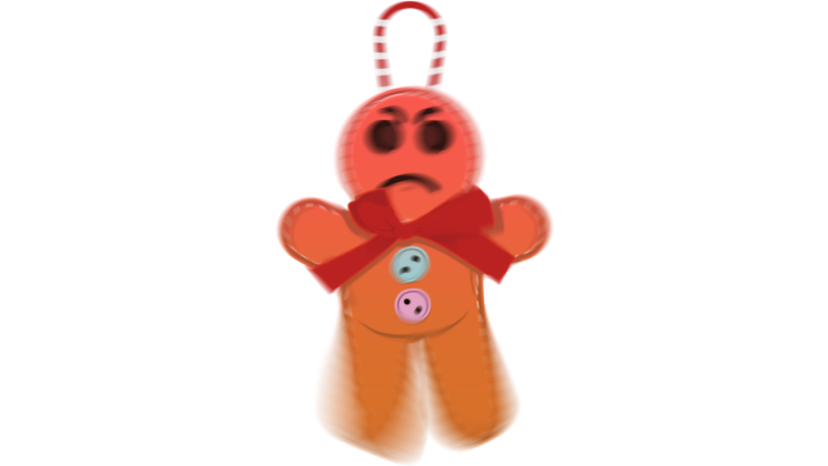 Angry Gingerbread Emoji Effect