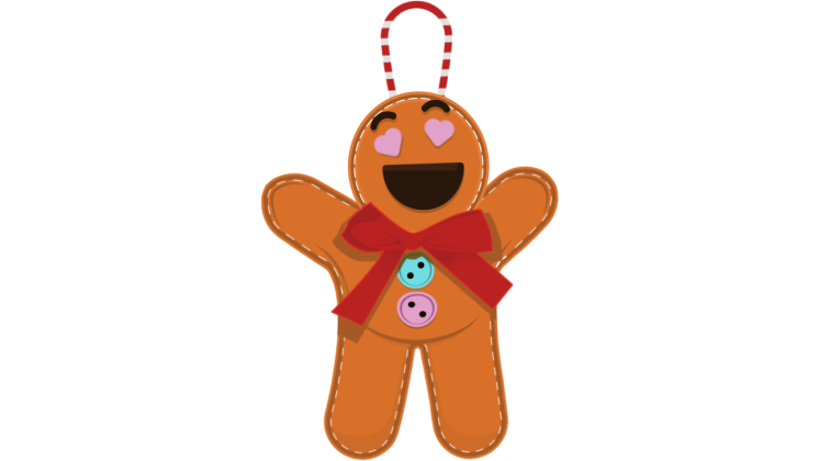 HD VFX of Love Gingerbread Emoji