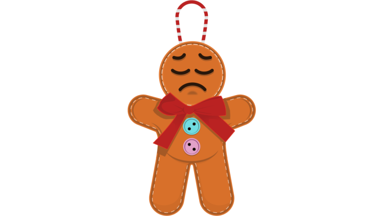 Free Video Effect of Sad Gingerbread Emoji