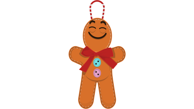 Free Video Effect of Smile Gingerbread Emoji