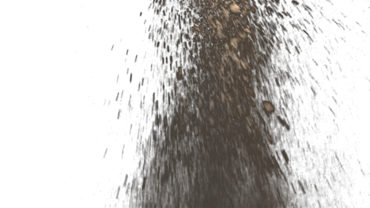 HD VFX of Ground Burst  Dust Close 