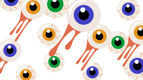 (4K) Animated Eyeballs Transition 1 Effect