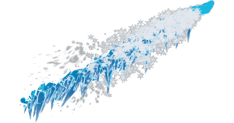 HD VFX of  Anime Attack Basic Ice Front