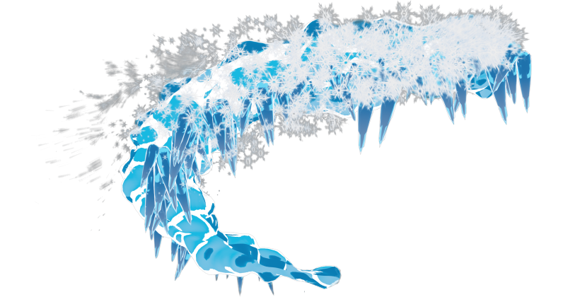 HD VFX of  Anime Attack Basic Ice Side
