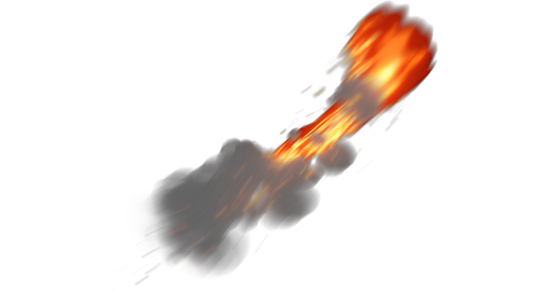 HD VFX of  Anime Attack Fire Fist Front