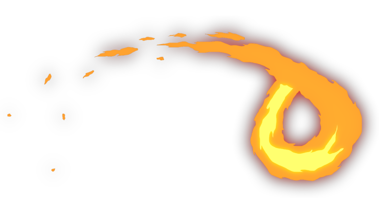 HD VFX of  Anime Fire Bounces