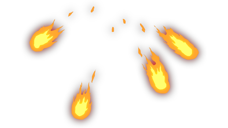HD VFX of  Anime Fire Spark