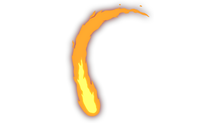 HD VFX of  Anime Fire Spiral