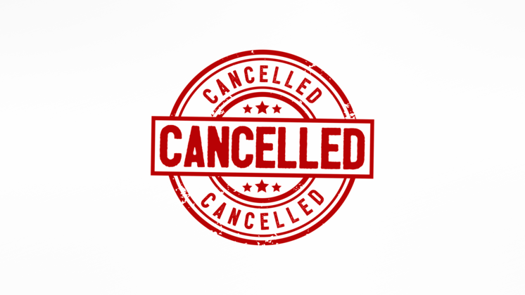 HD VFX of  Circular Stamp Cancelled