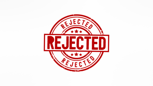 (4K) Circular Stamp Rejected Effect