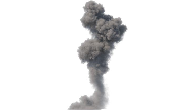HD VFX of  Dust Burst Explosion 