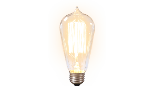 (4K) Edison Bulb Light Up Effect