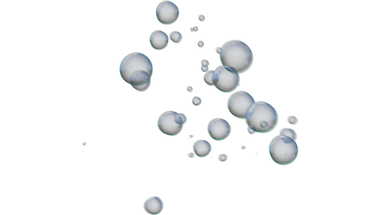 HD VFX of  Floating Soap Bubbles 