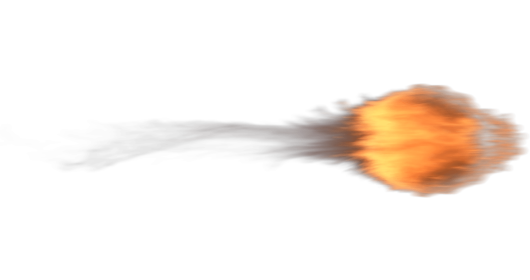 (4K) Flying Fireball 2 Effect