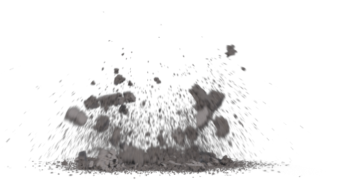 (4K) Ground Debris Explosion 3 Effect