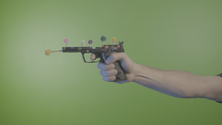 HD VFX of  Gun Tracking Footage  SLOG