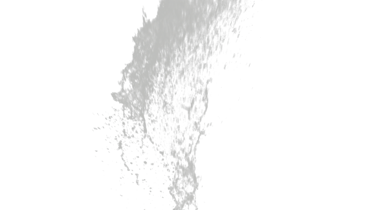 HD VFX of  Large Water Burst Slow Motion Tight Shot 