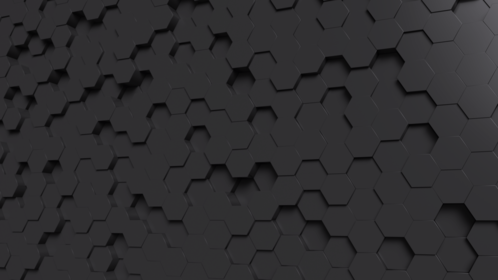 (4K) Side Looping Black Hexagons 1 Effect