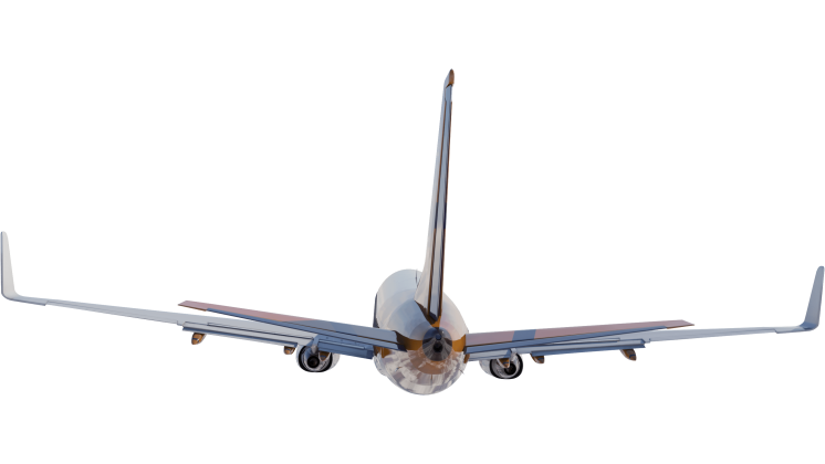 HD VFX of  Looping Boeing  Behind