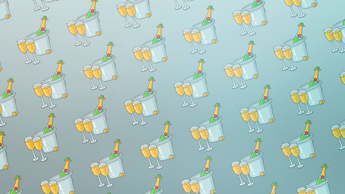 (4K) Looping Champagne Background Effect