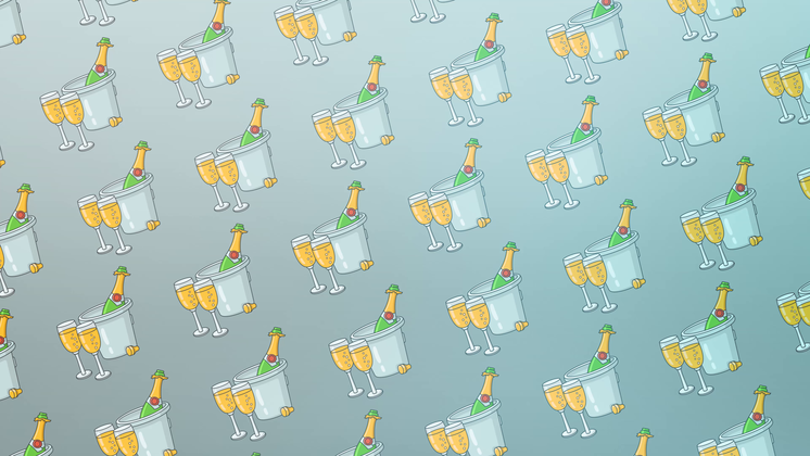 HD VFX of  Looping Champagne Background
