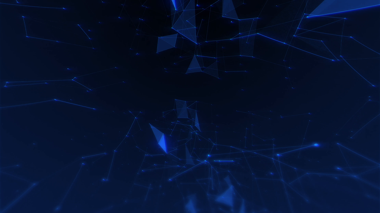 HD VFX of  Looping Network Tech Background Blue 