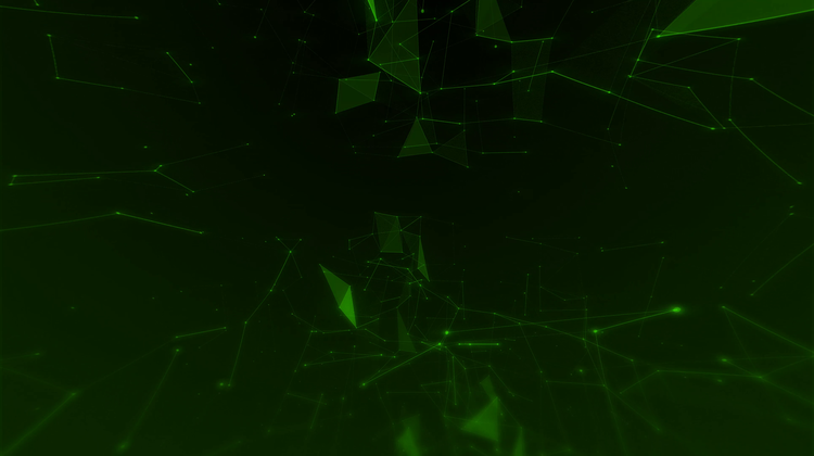 HD VFX of  Looping Network Tech Background Green 