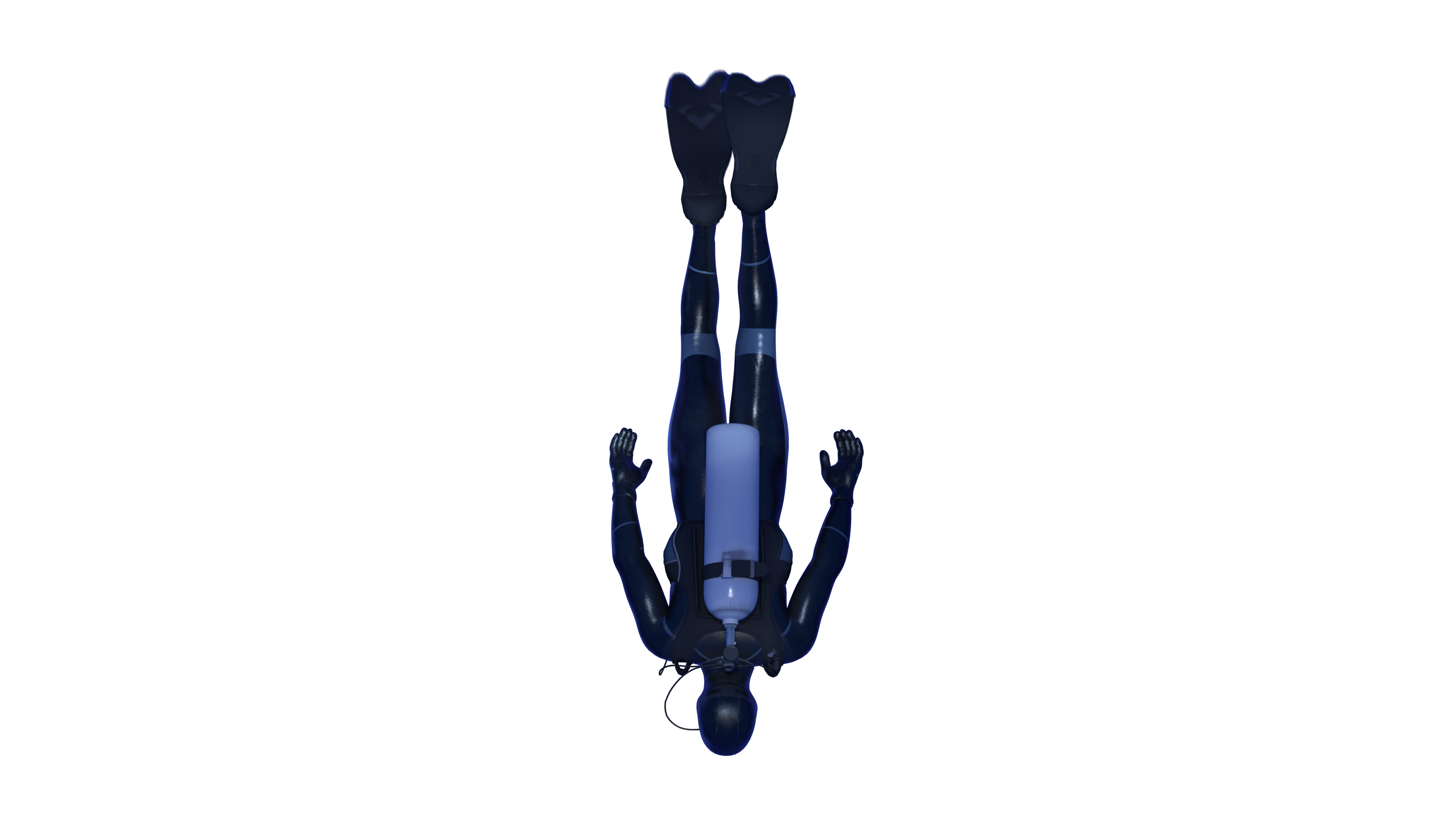 Looping Scuba Diver Top View 1 Effect