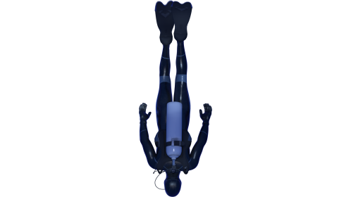 Looping Scuba Diver Top View 1 Effect