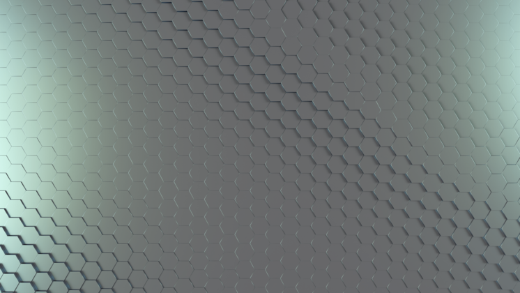 HD VFX of  Waves Looping Sheen Hexagons 