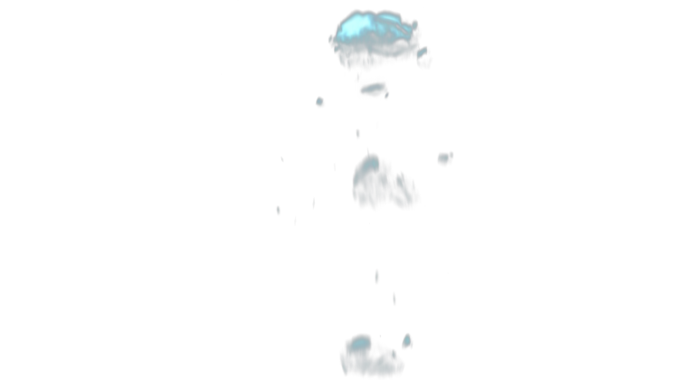 HD VFX of  Looping Underwater Bubble Stream 