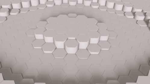 (4K) Ripple Looping White Hexagons 1 Effect