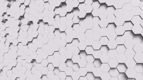 (4K) Side Looping White Hexagons 1 Effect