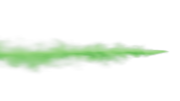 HD VFX of  Magic Green Smoke Blast 