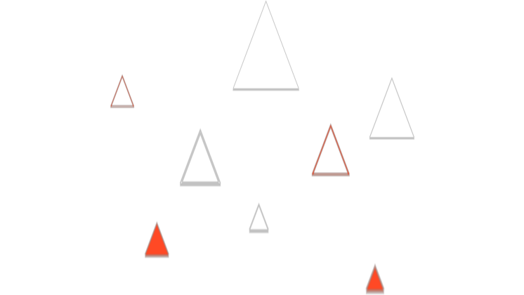 HD VFX of  Mograph Float Triangles