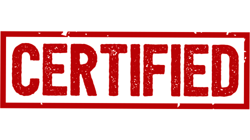 (4K) Rectangular Stamp Certified Effect
