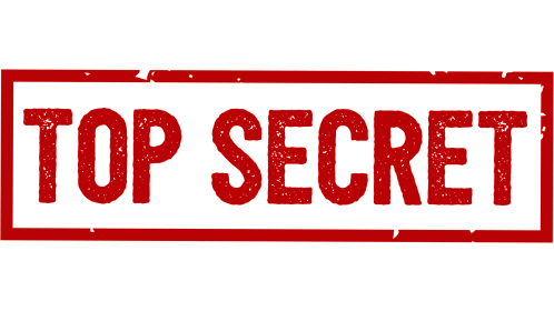 (4K) Rectangular Stamp Top Secret Effect