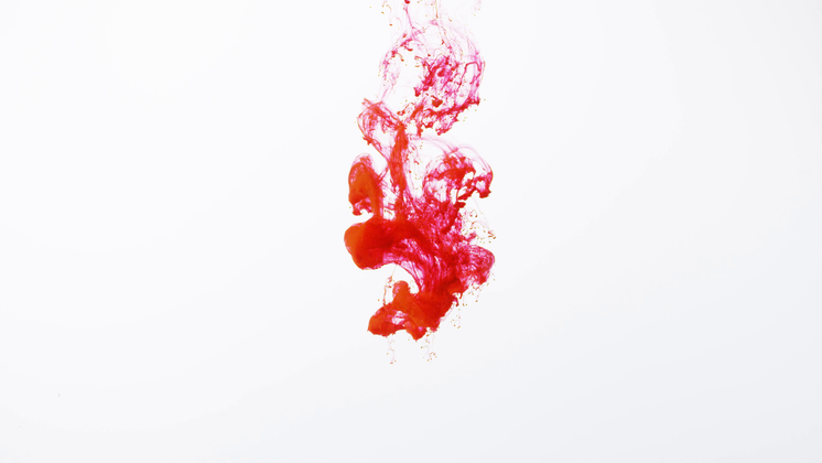 HD VFX of  Red Ink Underwater 