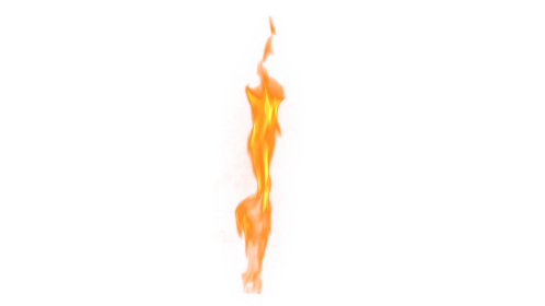(4K) Tall Yellow Flame 3 Effect