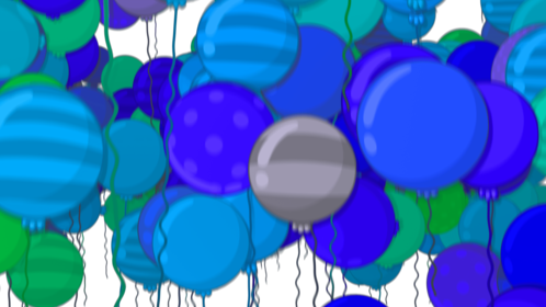 (4K) Toon Balloon Transition Cool Effect