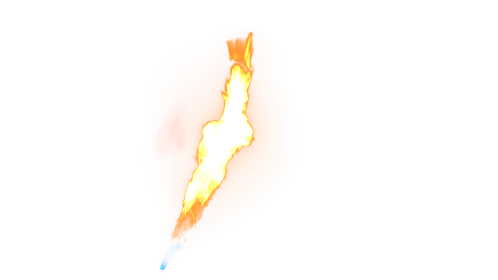 (4K) Upward Fire Blast Effect