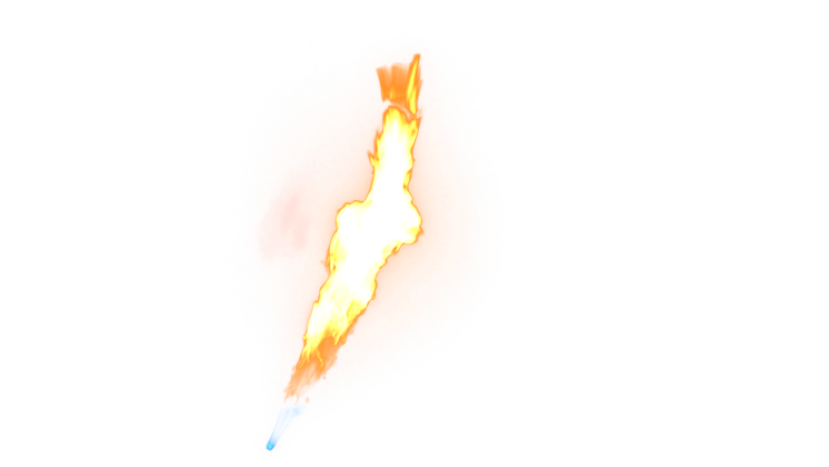 HD VFX of  Upward Fire Blast