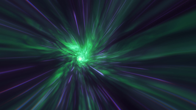 HD VFX of  Wormhole Green Alien Loopable