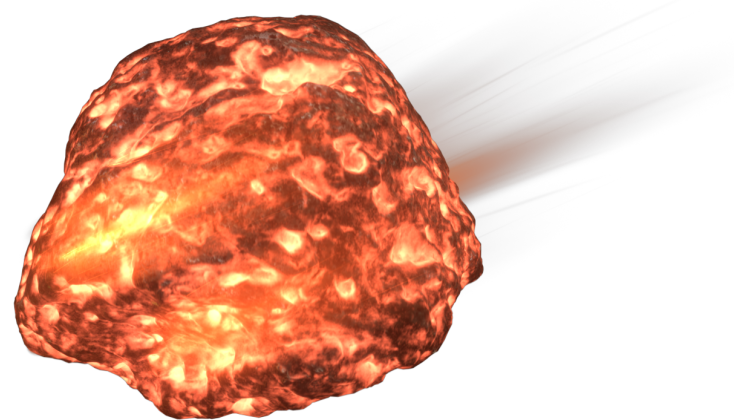 HD VFX of Asteroid Entering Atmosphere 