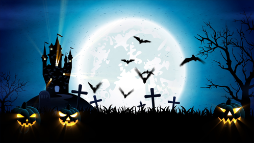 Halloween - Castle Background Effect
