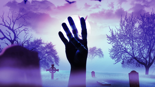 Halloween - Hand Background Effect